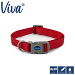 Ancol Viva Quick Fit Adjustable Poly-Weave Dog Collar, Red