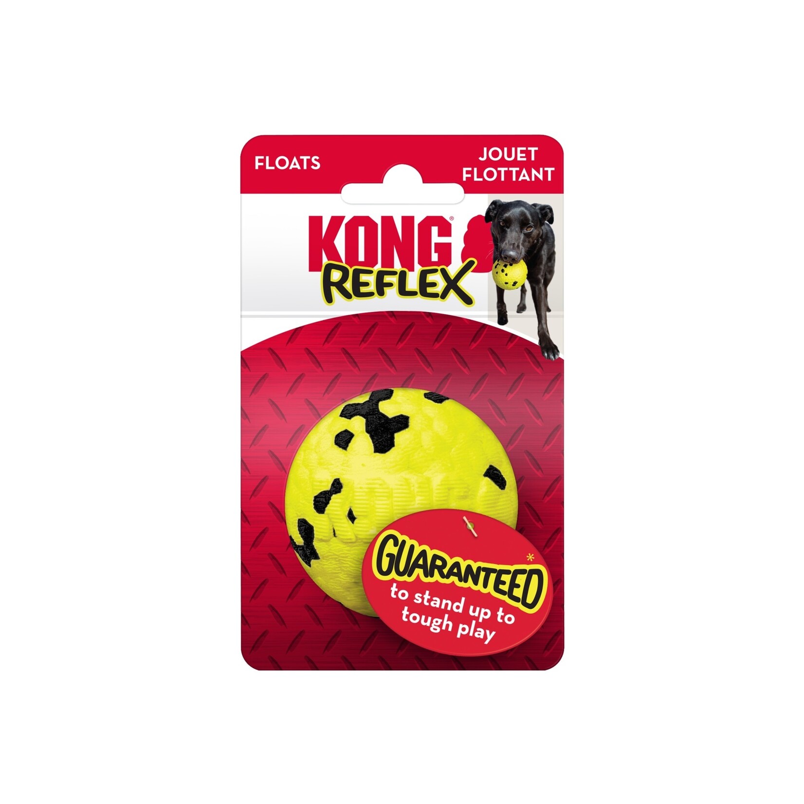 KONG Reflex Ball Bouncy Flexible Floating Rugged Dog Toy