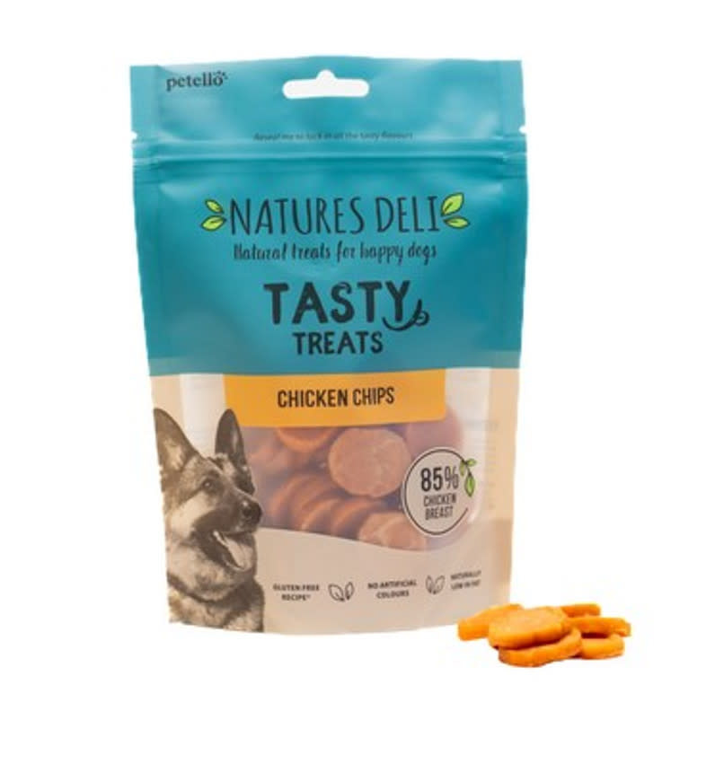 Natures Deli Chicken Chips Grain Free Dog Chew Treats, 100g Pet Care