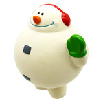 James & Steel Latex Jolly Snowman Squeaky Christmas Dog Toy