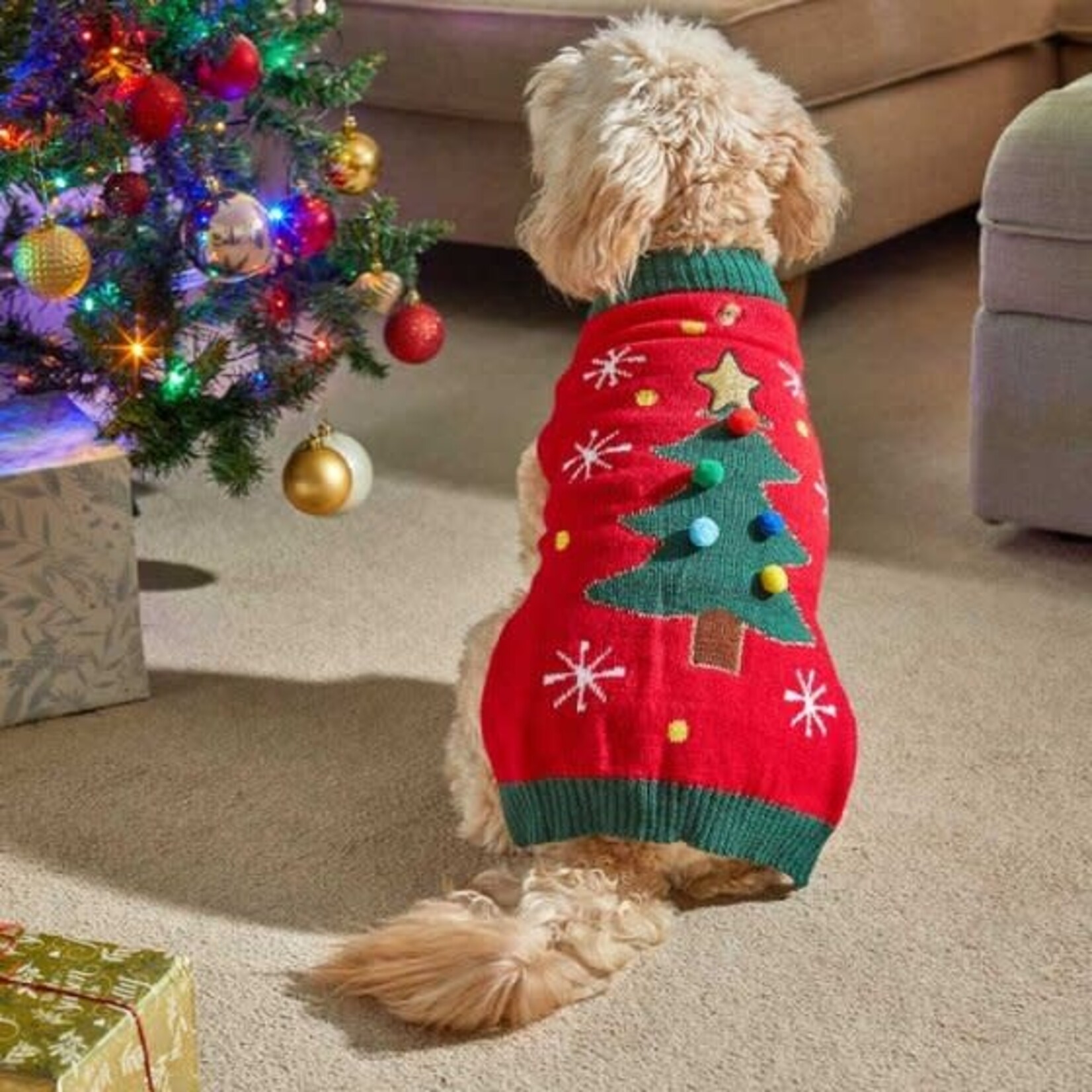 Zöon Tree Magic Christmas Dog Jumper