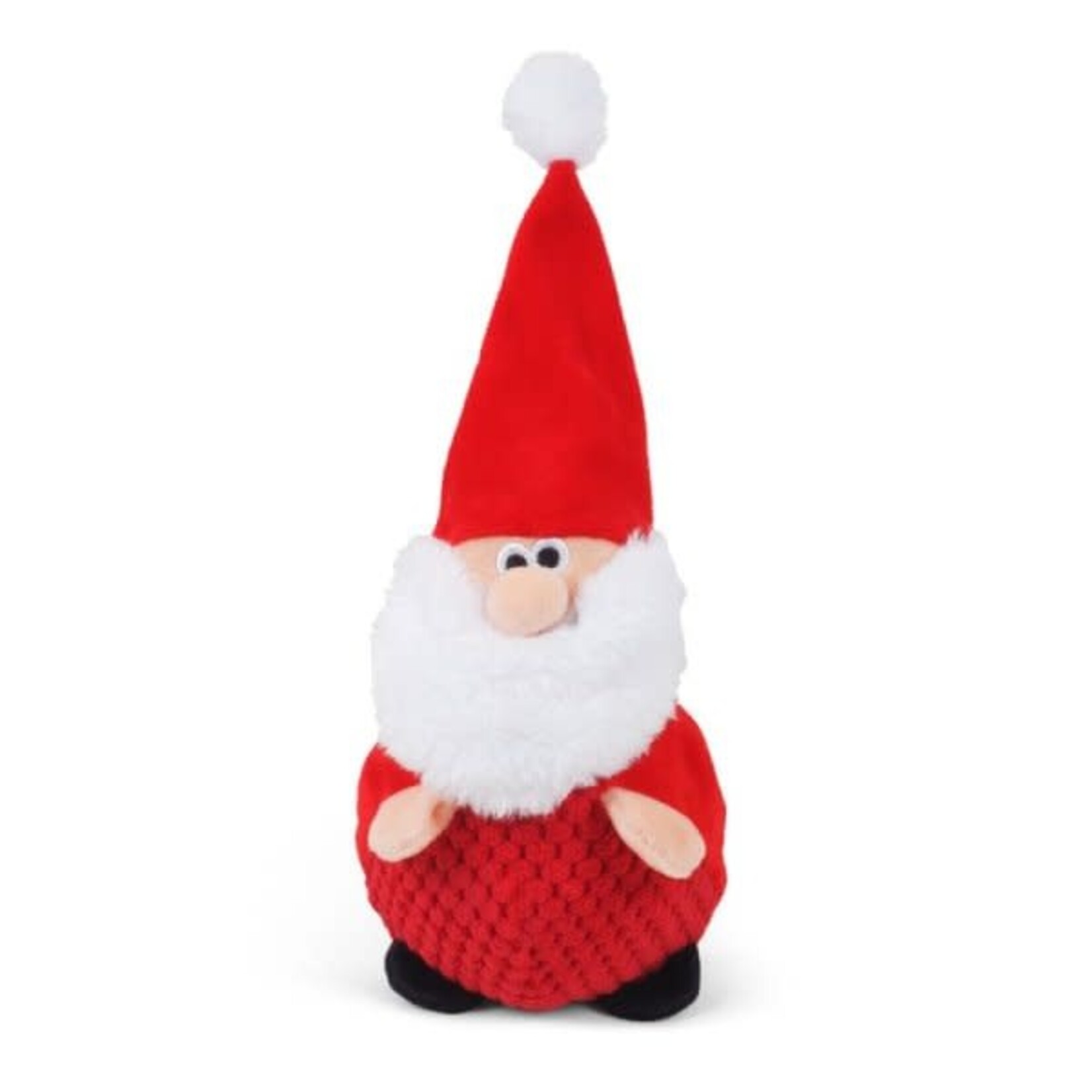 Zöon Super Bouncy Santa Squeaky Plush Christmas Dog Toy