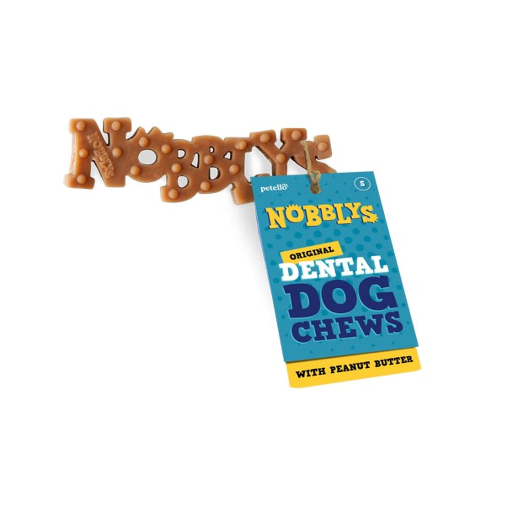 petello Nobblys Original Dental Peanut Butter Dog Chew