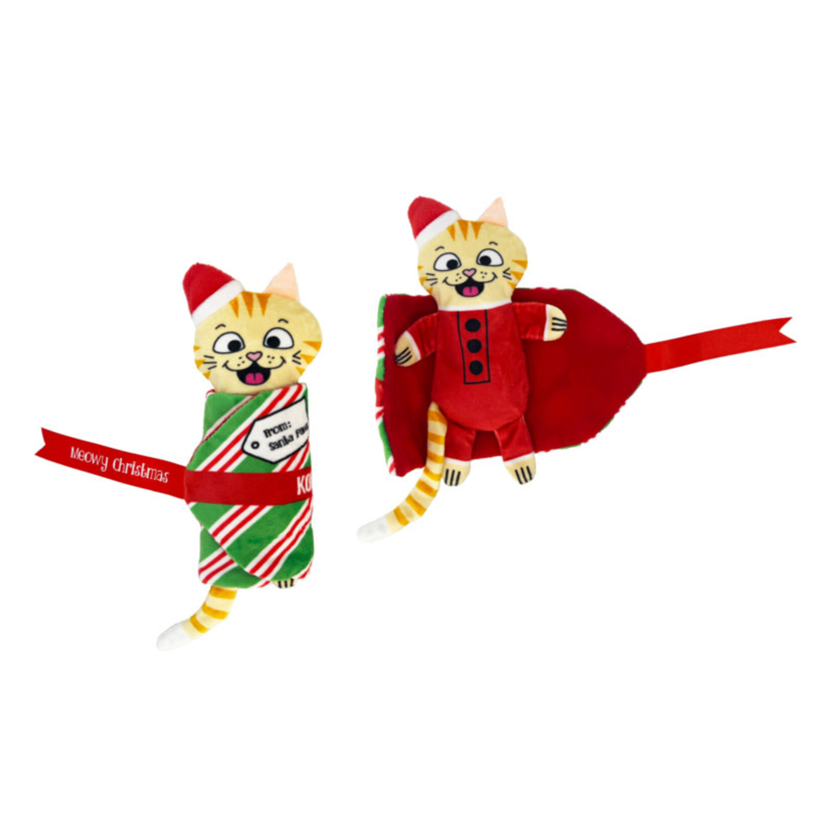 KONG Holiday/Christmas Cat Pull-A-Partz Present Catnip Cat Toy