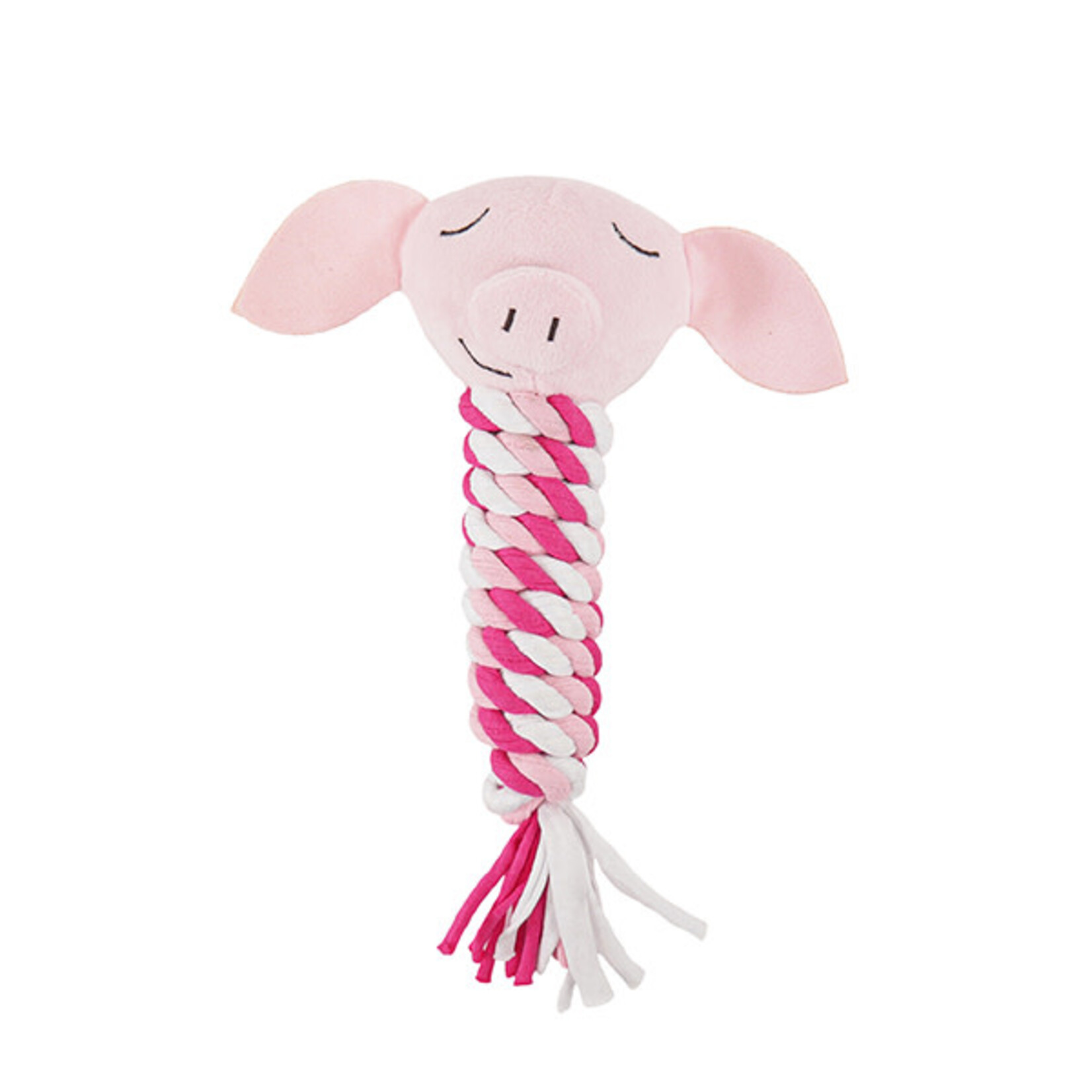 Rosewood Pig in Blanket Christmas Rope Dog Toy