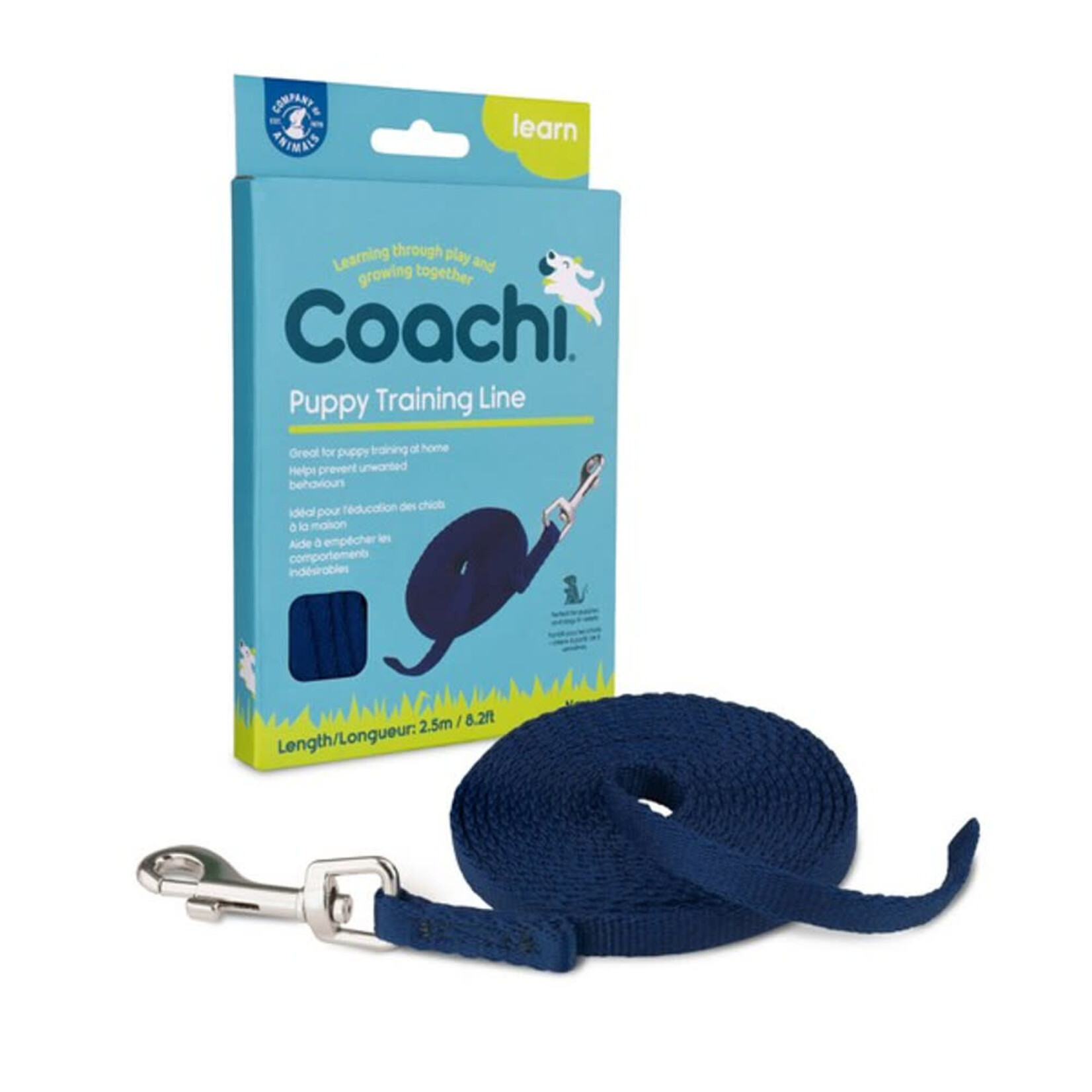 Company of Animals Coachi Puppy Training Line in Navy, 2.5m