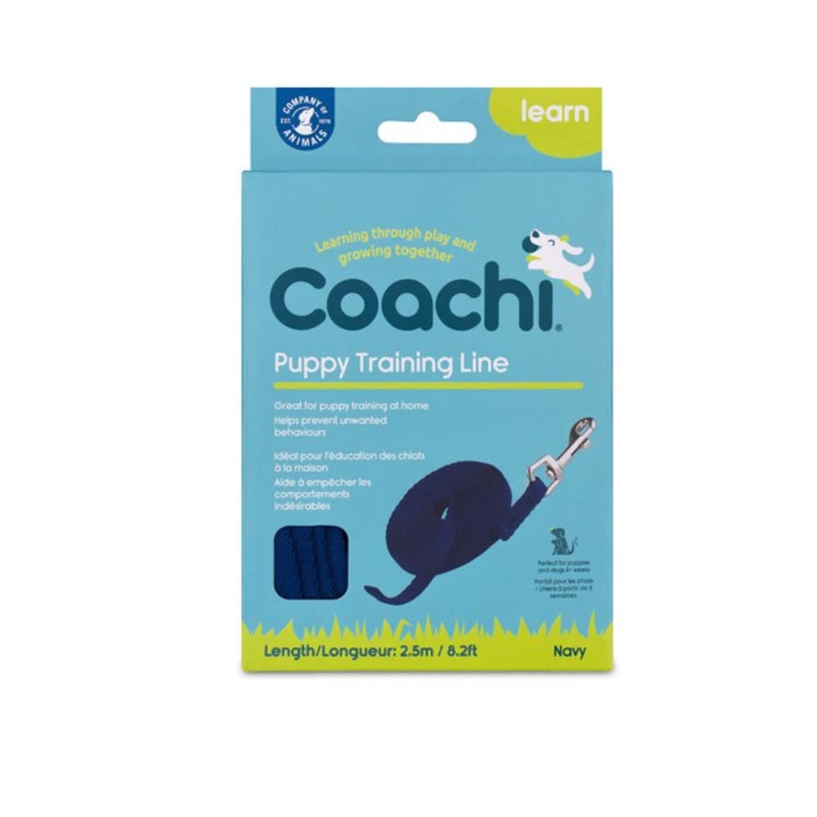 Company of Animals Coachi Puppy Training Line in Navy, 2.5m