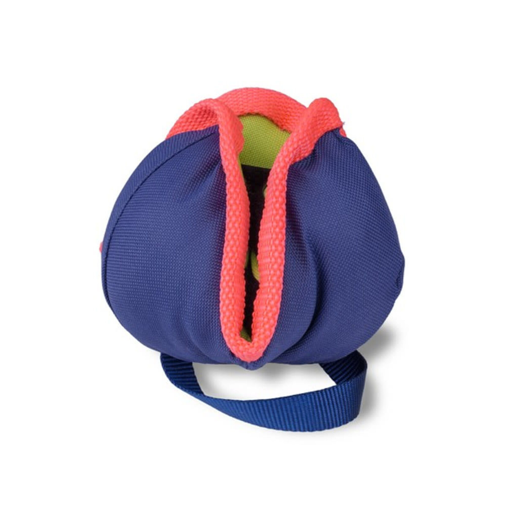 Company of Animals Coachi Chase & Treat Dog Toy in Navy, Lime & Coral