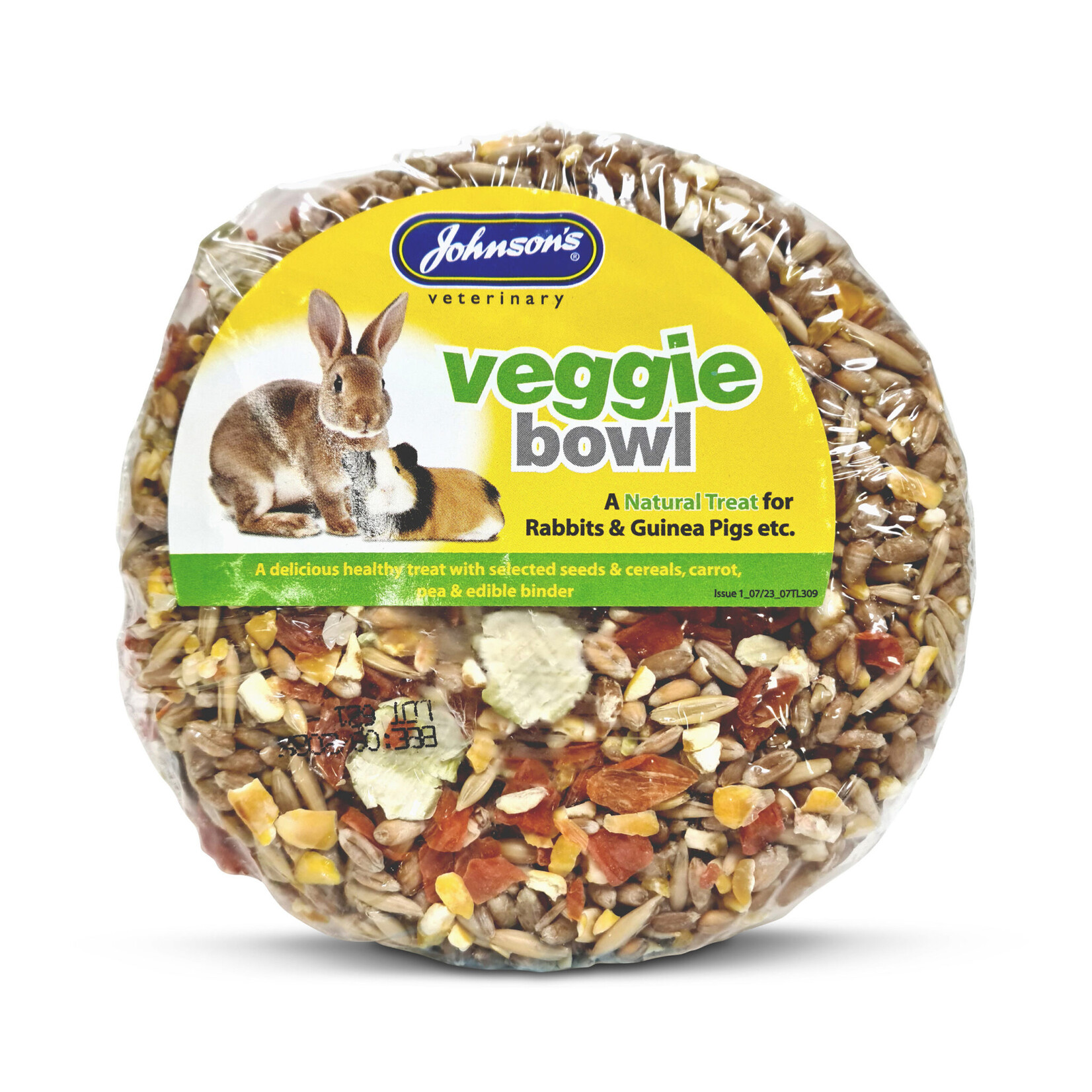 Johnson's Veterinary Veggie Bowl Treat for Rabbits & Guinea Pigs, 150g