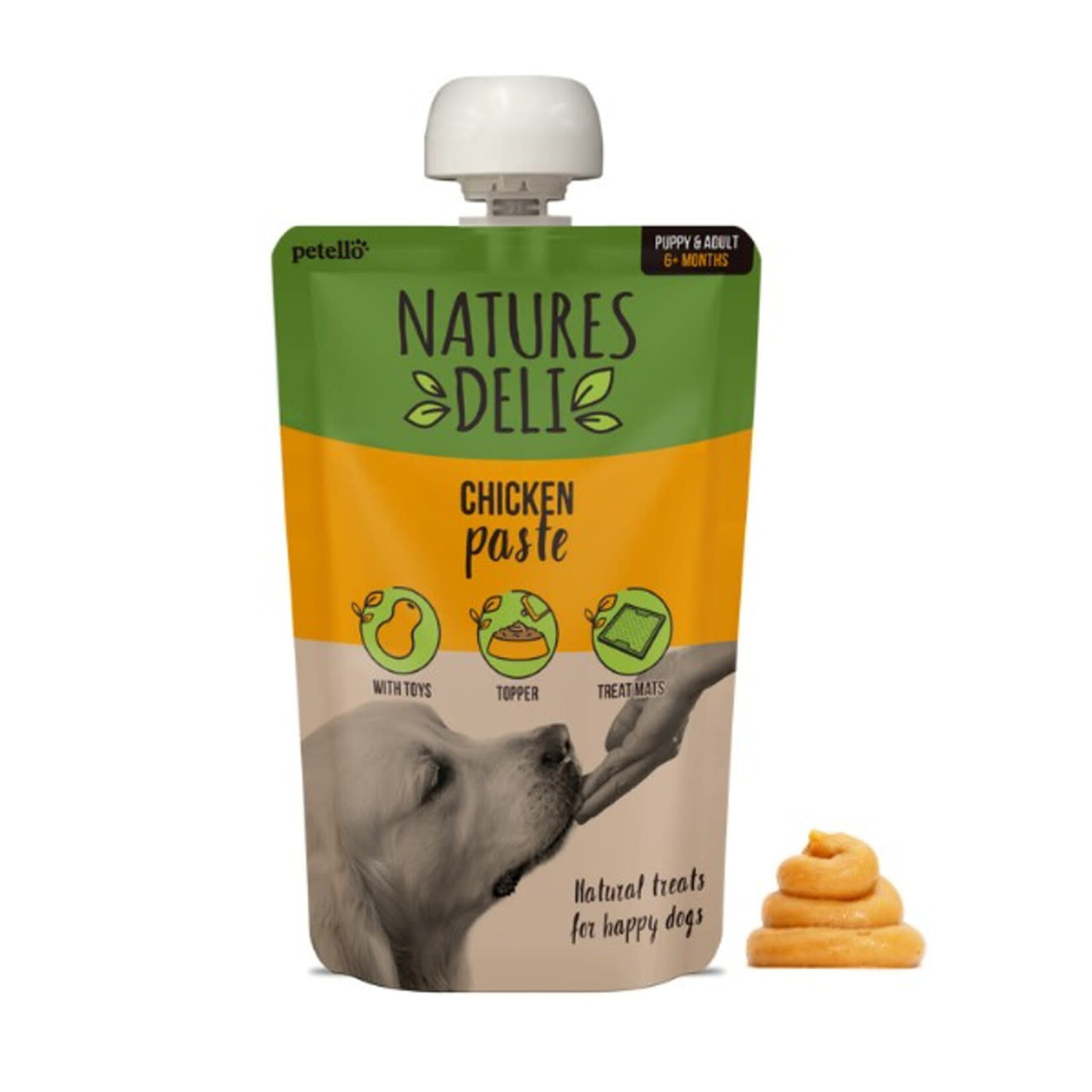 petello Natures Deli Grain Free Paste Dog Treat, 100g