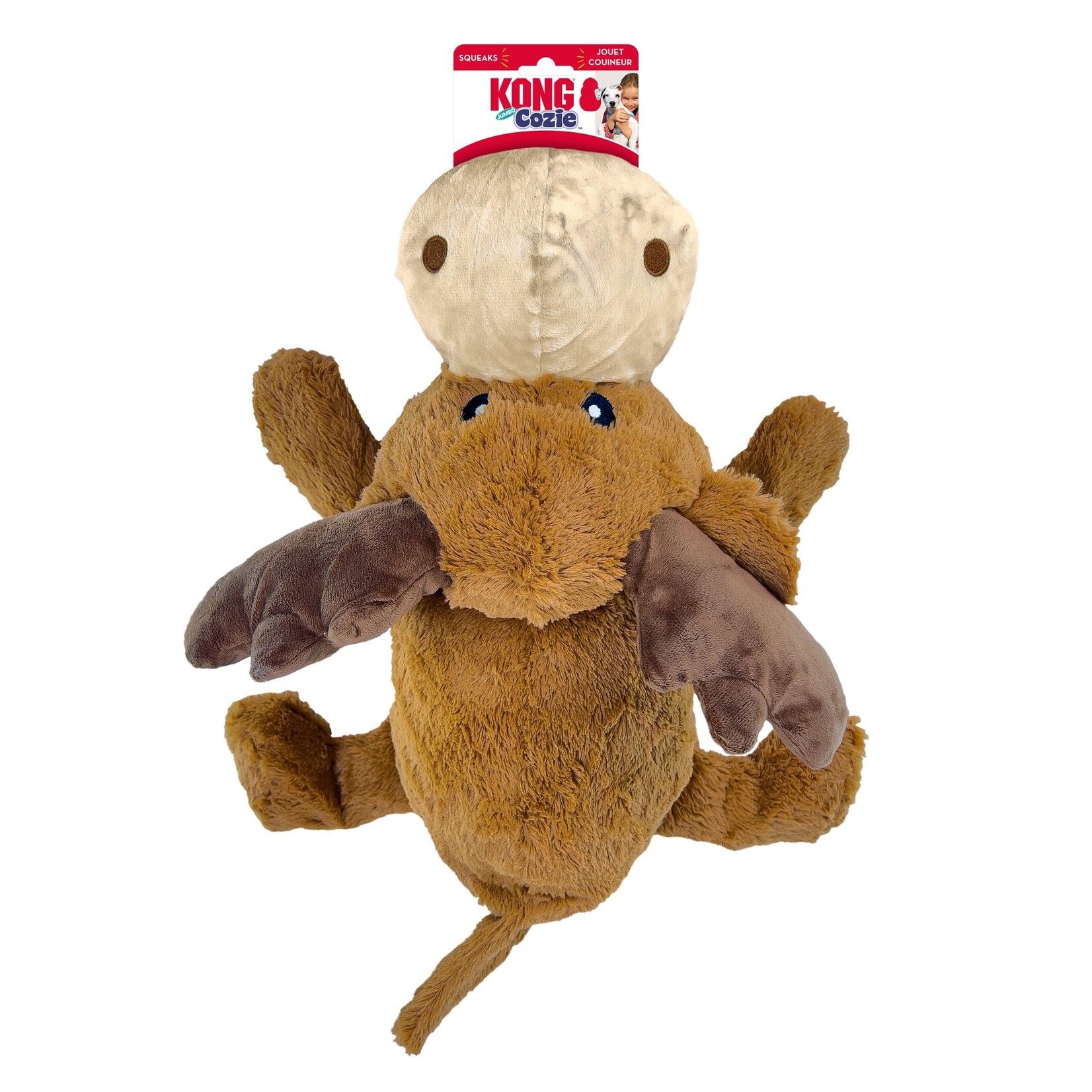 KONG Cozie Jumbo Comfort Marvin Moose Plush Dog Toy, X Large