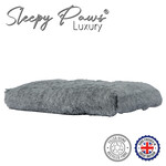 Ancol Super Plush Pet Mattress with Recycled Fibre, Slate Grey, 70 x 100cm