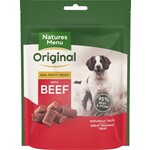 natures menu Real Meaty Beef Dog Treats, 120g