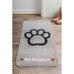 Pet Rebellion Stop Muddy Paws XL Grey Floor Pet Mat, 57x110cm