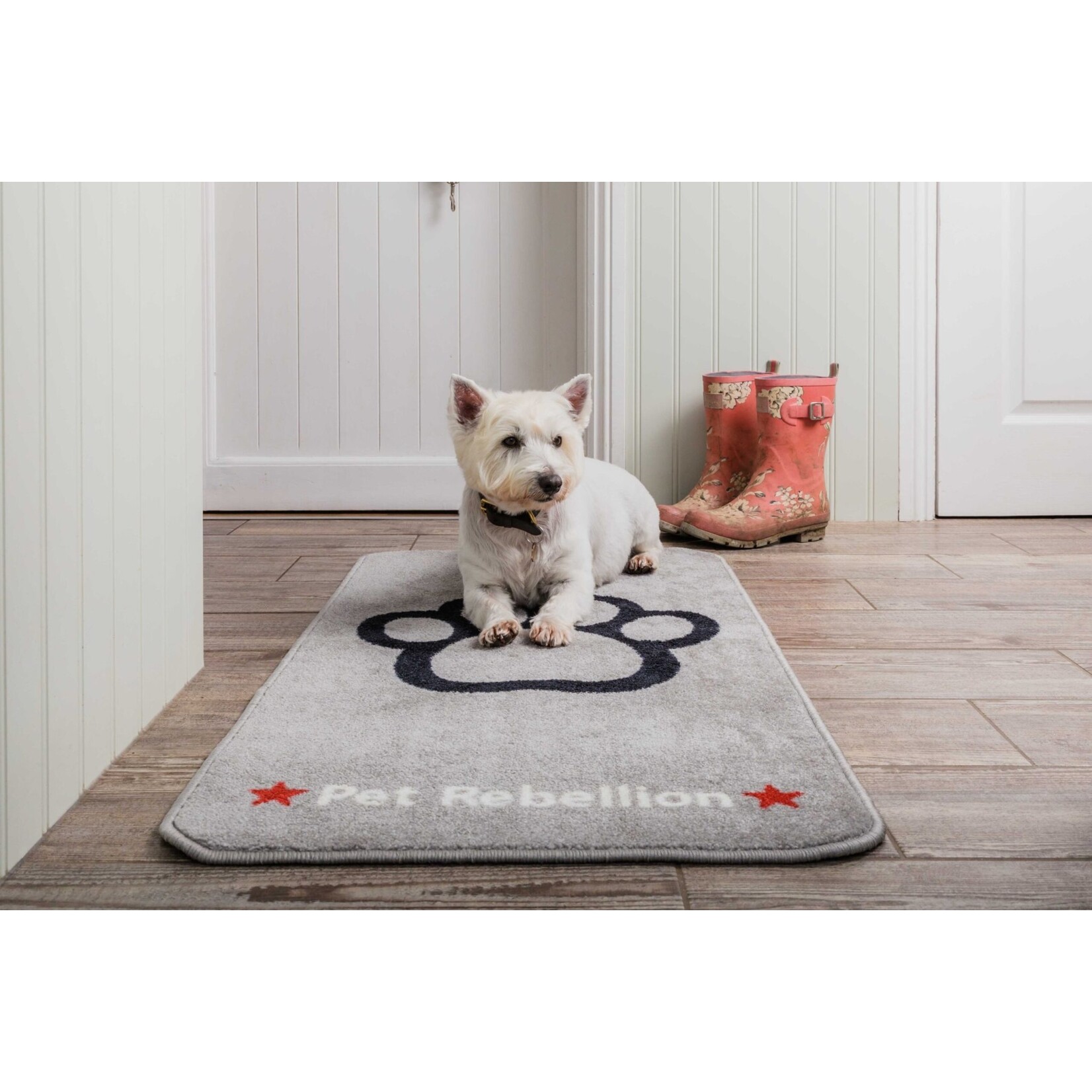 Pet Rebellion Barrier Rug Stop Muddy Paws Black - Petsonline