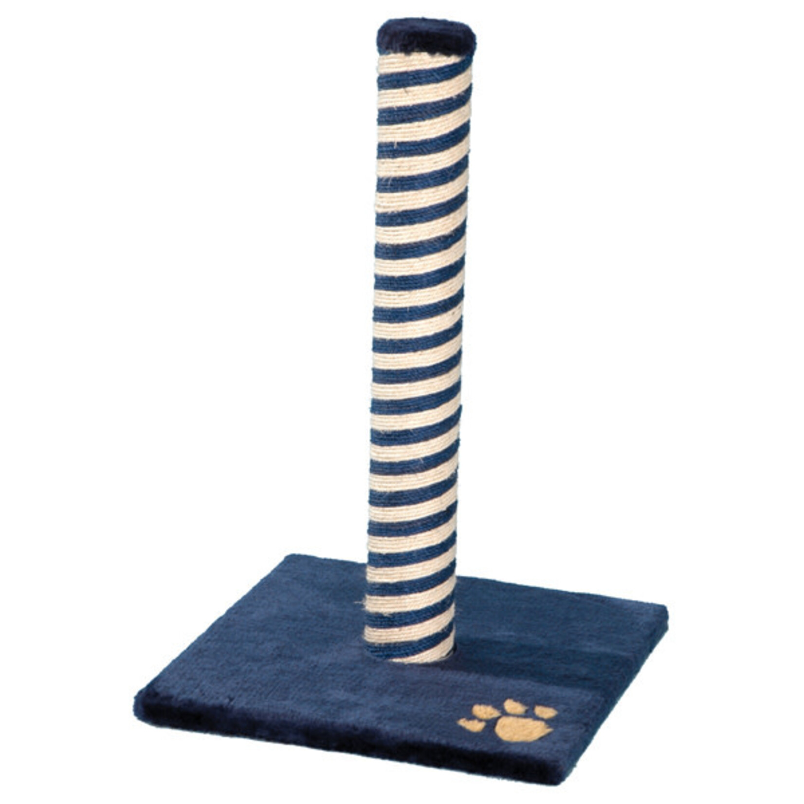 Rosewood Berlin Plush Blue/Beige Cat Scratching Post, 63cm