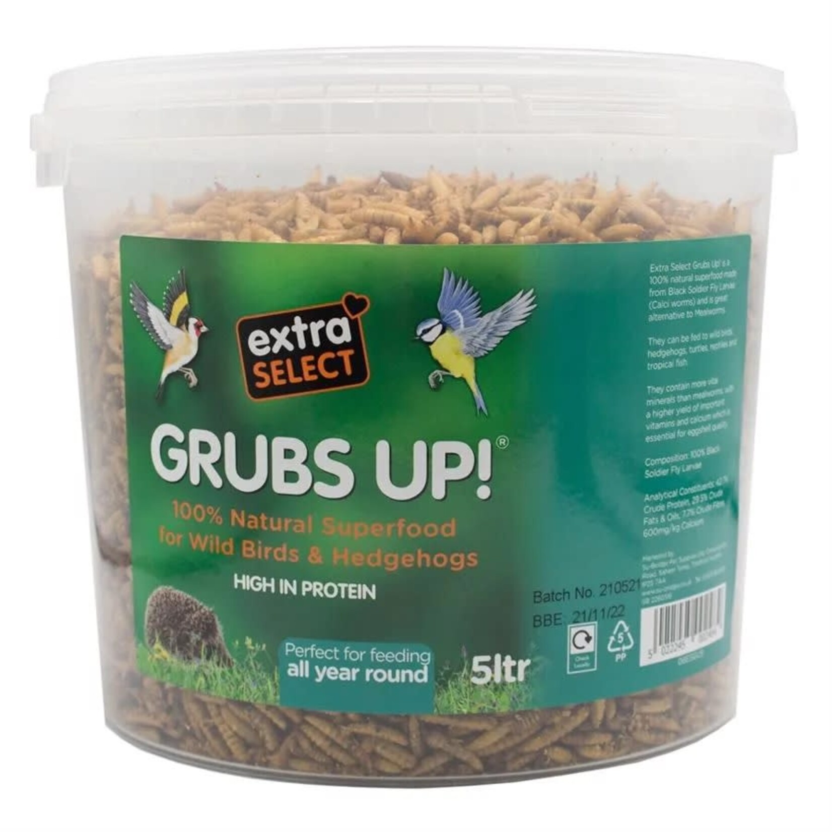 Extra Select Grubs Up! Superfood for Wild Birds & Hedgehogs