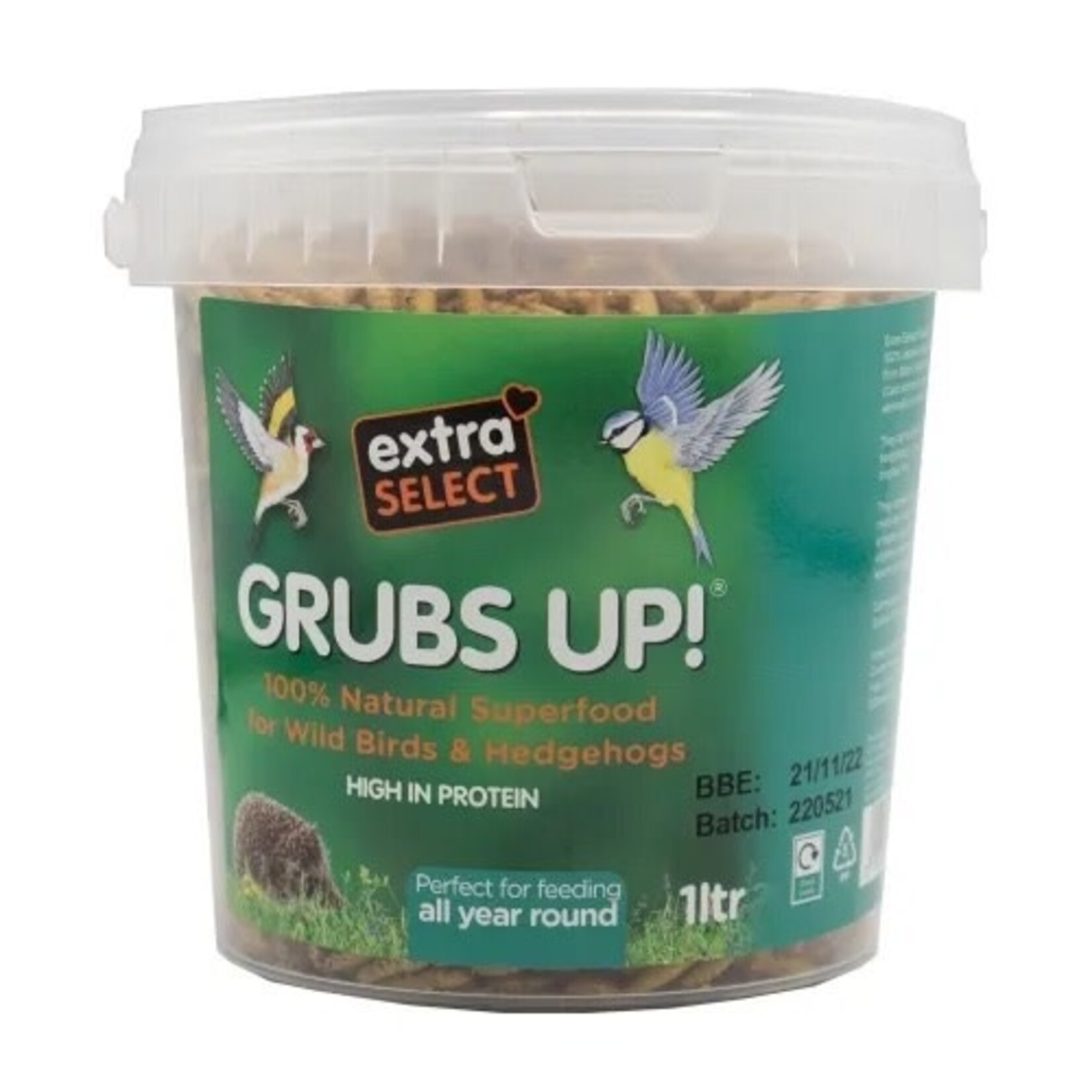 Extra Select Grubs Up! Superfood for Wild Birds & Hedgehogs