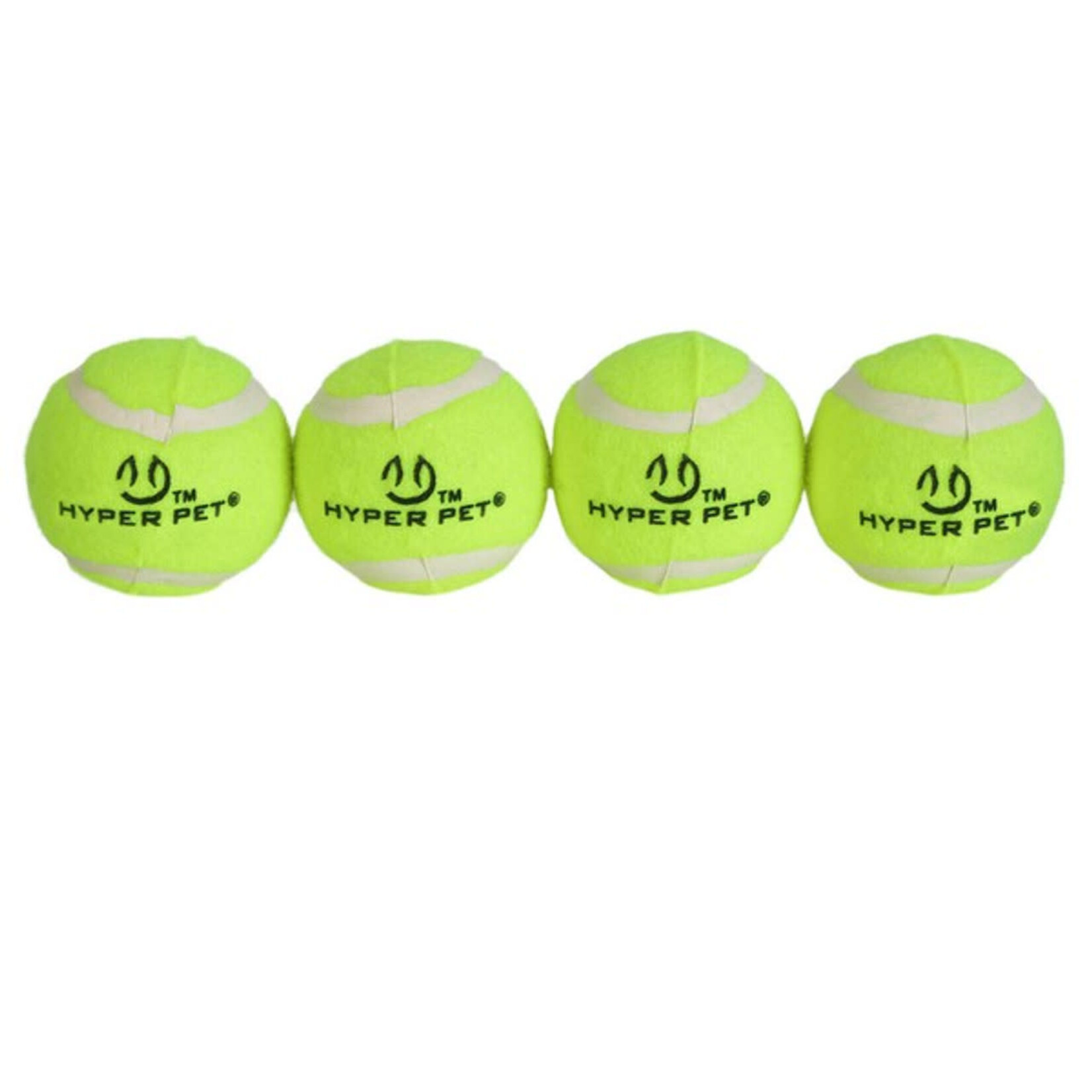 Hyper Pet Tennis Balls Dog Toy in Green, 4 pack