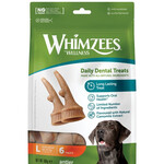 Whimzees Antler Natural Daily Dental Dog Large Chew Treats, 6 pack