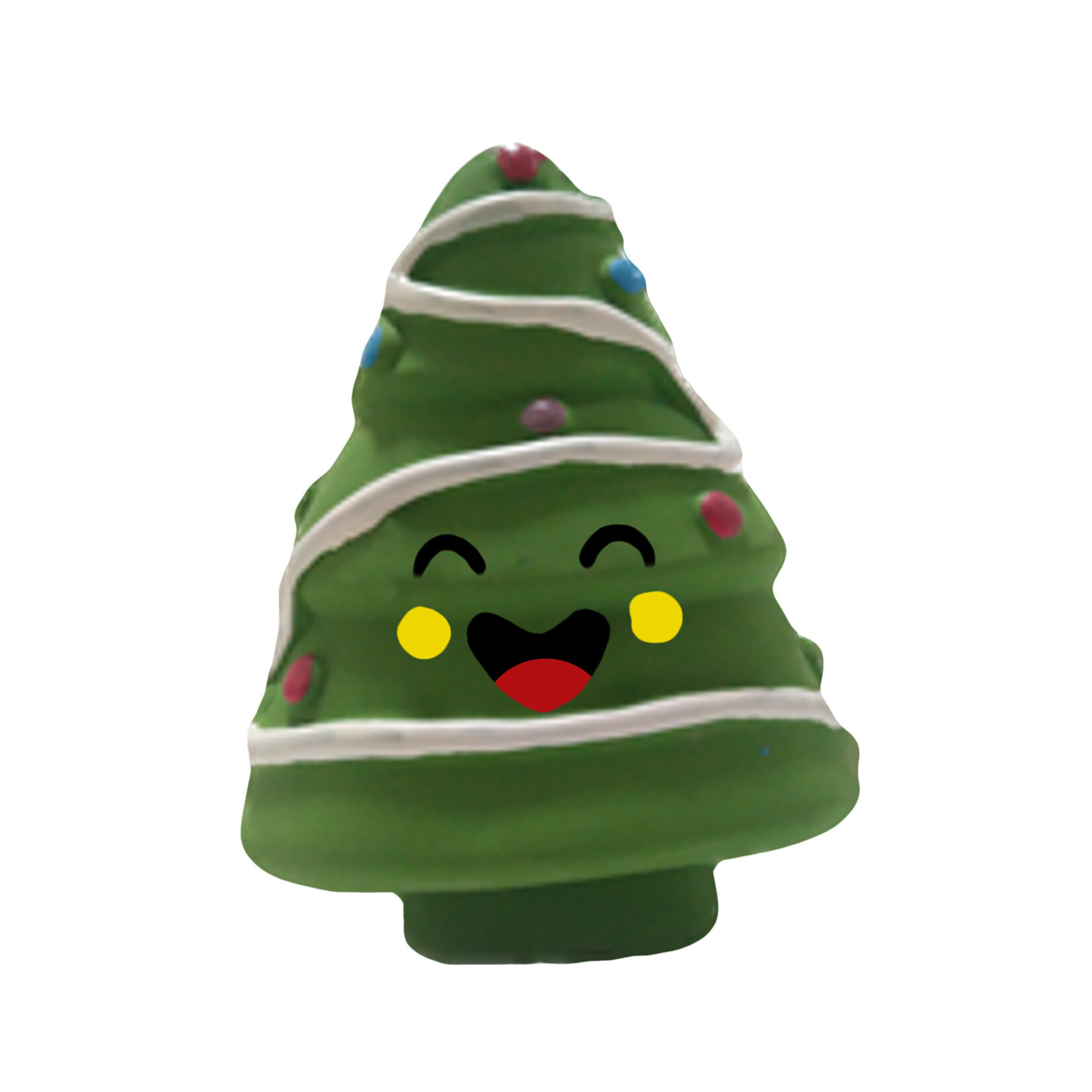 James & Steel Latex Happy Tree Christmas Dog Toy
