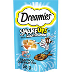 Dreamies Shakeups with Multivitamins Seafood Celebrations Cat Treats, 55g