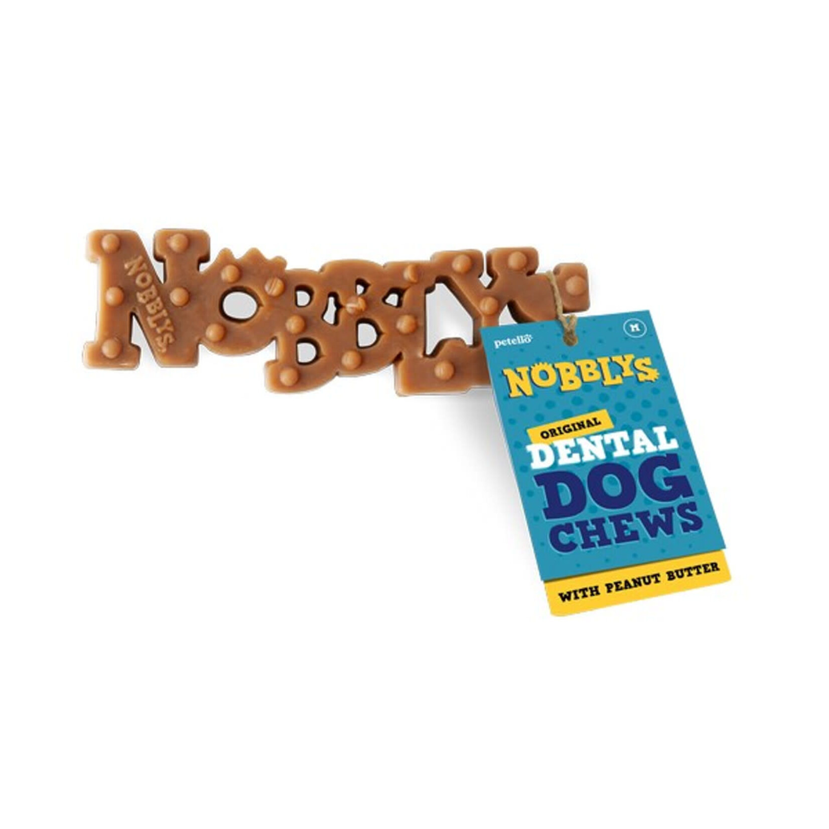 petello Nobblys Original Dental Peanut Butter Dog Chew