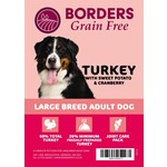 Borders Grain Free Adult Large Breed Dog Dry Food with Turkey, Sweet Potato & Cranberry