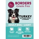 Borders Grain Free Adult Light Dog Dry Food with Turkey, Sweet Potato & Cranberry