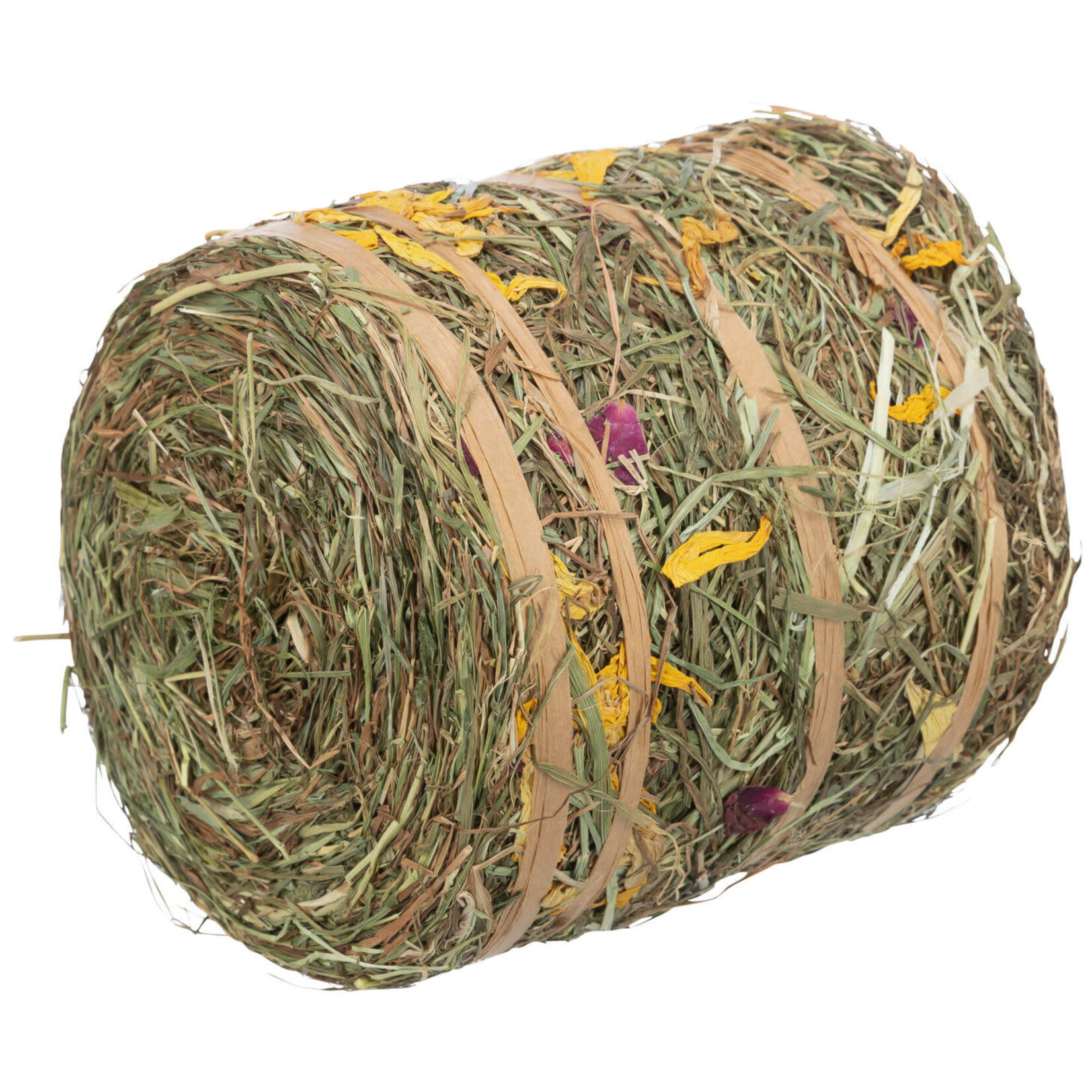 Trixie Hay Roll with Flowers for Small Animals, 500g