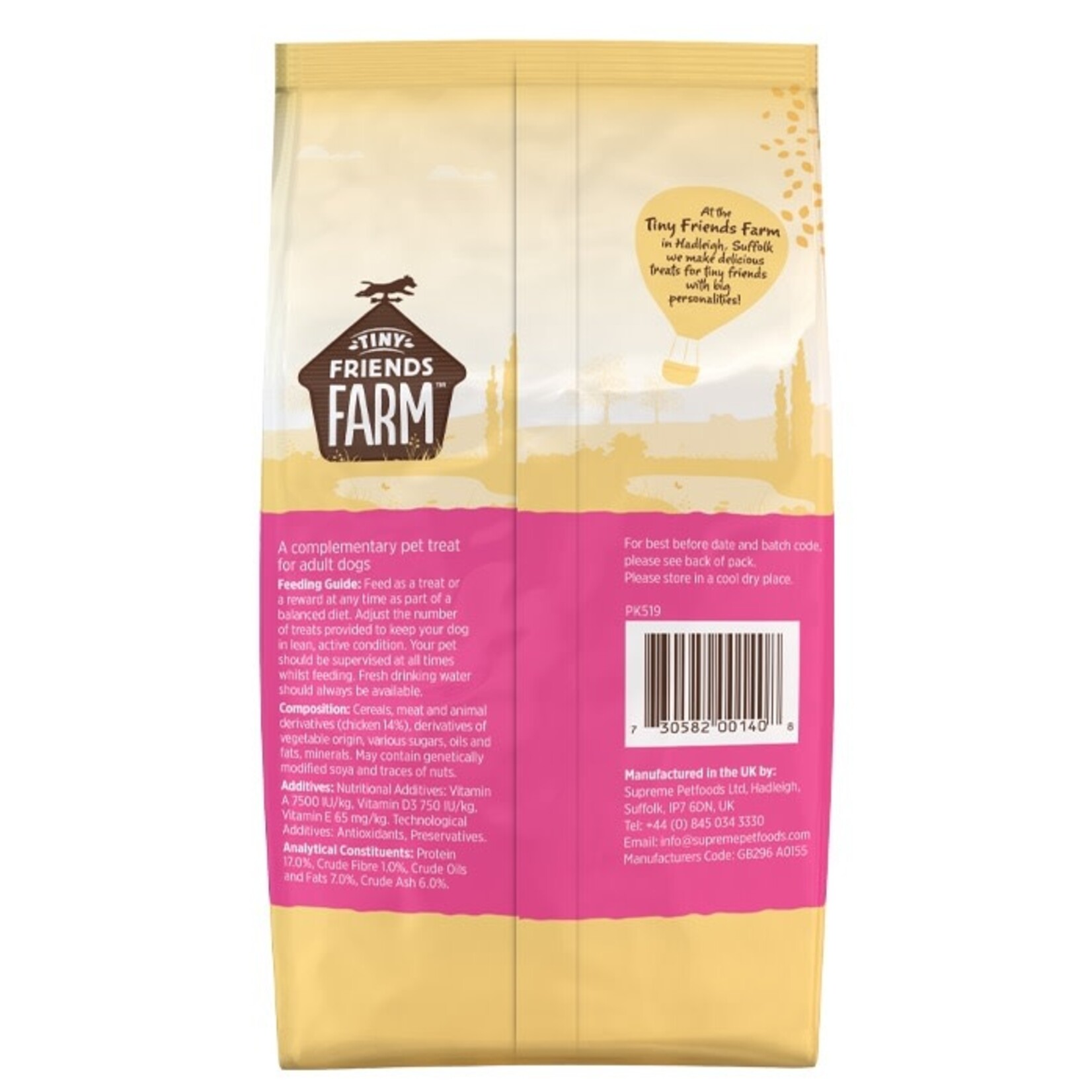 Supreme Tiny Friends Farm Danny Dog Doggy Donuts Chicken Treats, 200g