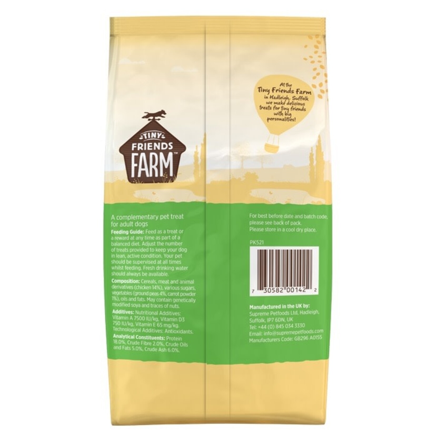 Supreme Tiny Friends Farm Danny Dog Yummy Sticks Chicken Treats, 200g