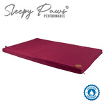 Ancol Sleepy Paws Waterproof Flat Pad Dog Beds, Burgundy