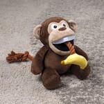 Zöon Chimp Tugga Banana Plush Dog Toy