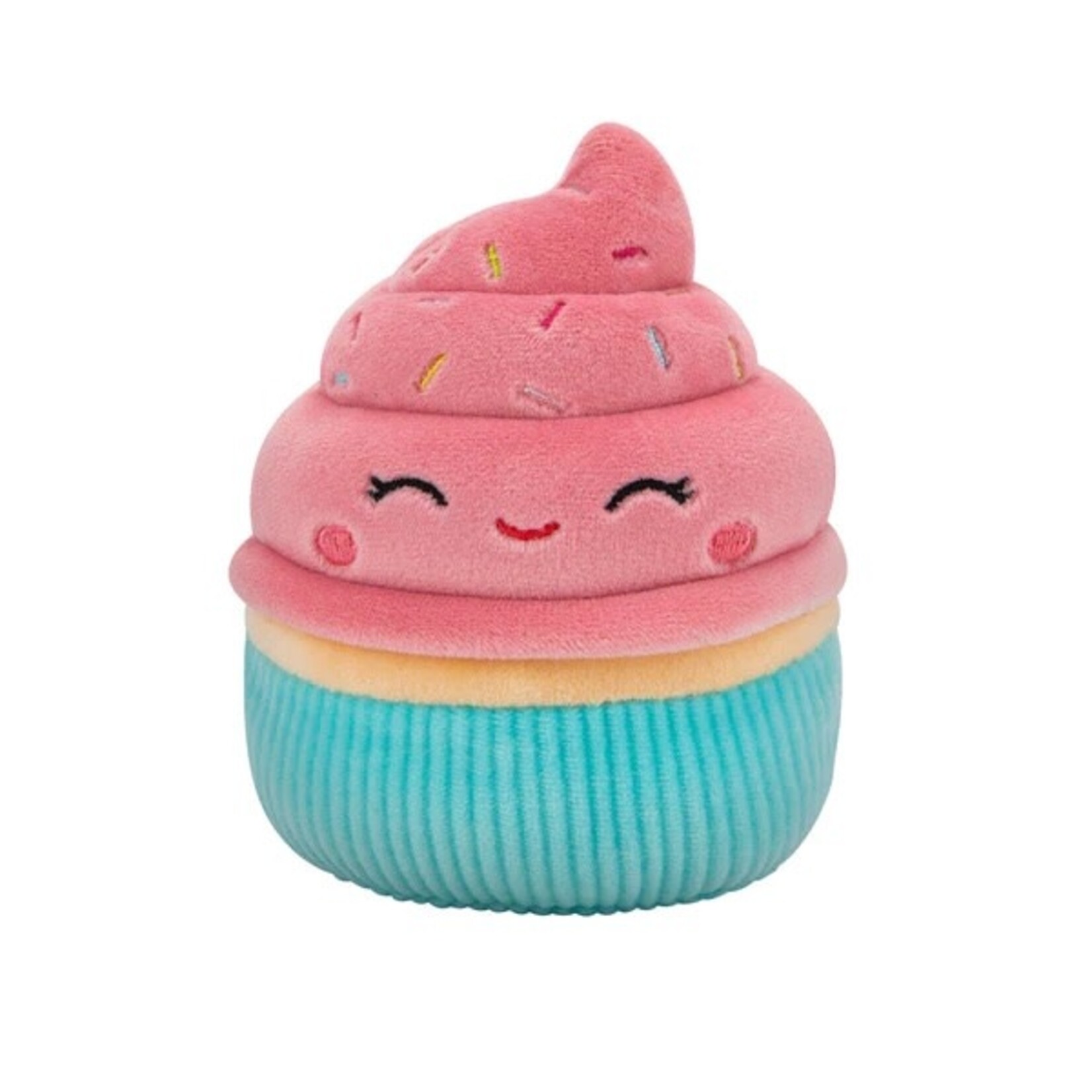 Jazwares Squishmallows Sweets Squeaky Plush Dog Toys, Poplina & Diedre