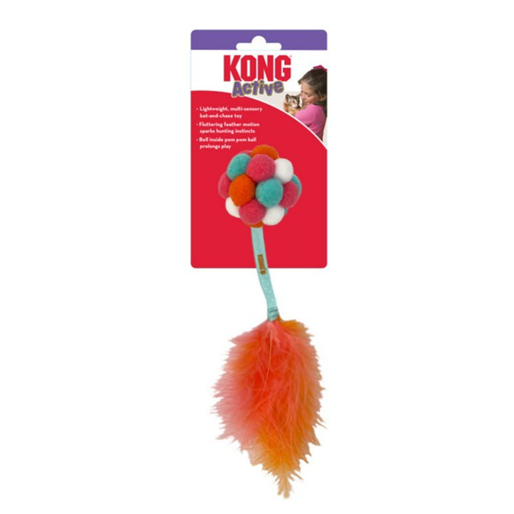 KONG Cat Active Bubble Ball Toy, Assorted