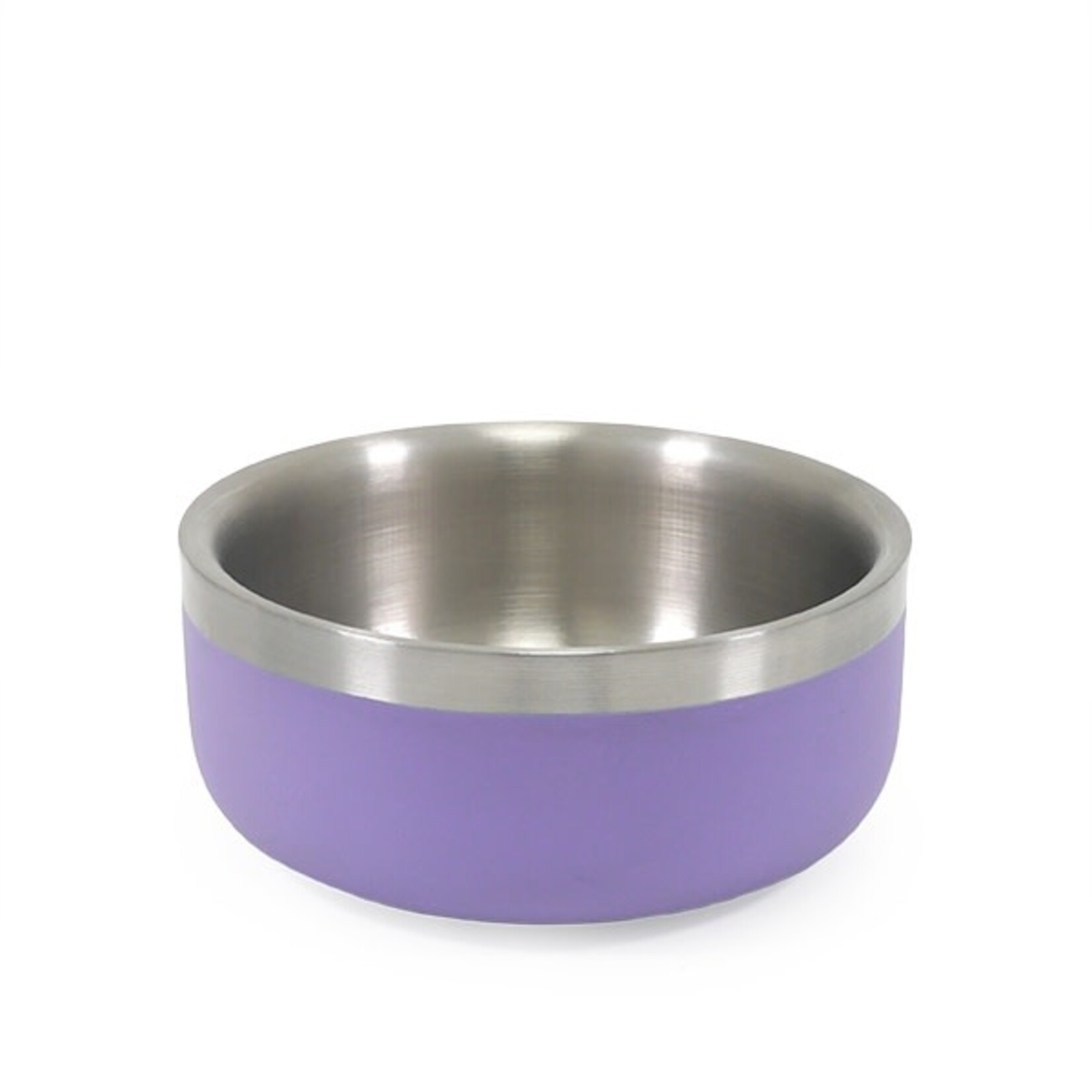 Rosewood Double Wall Stainless Steel Premium Pet Bowl in Lilac