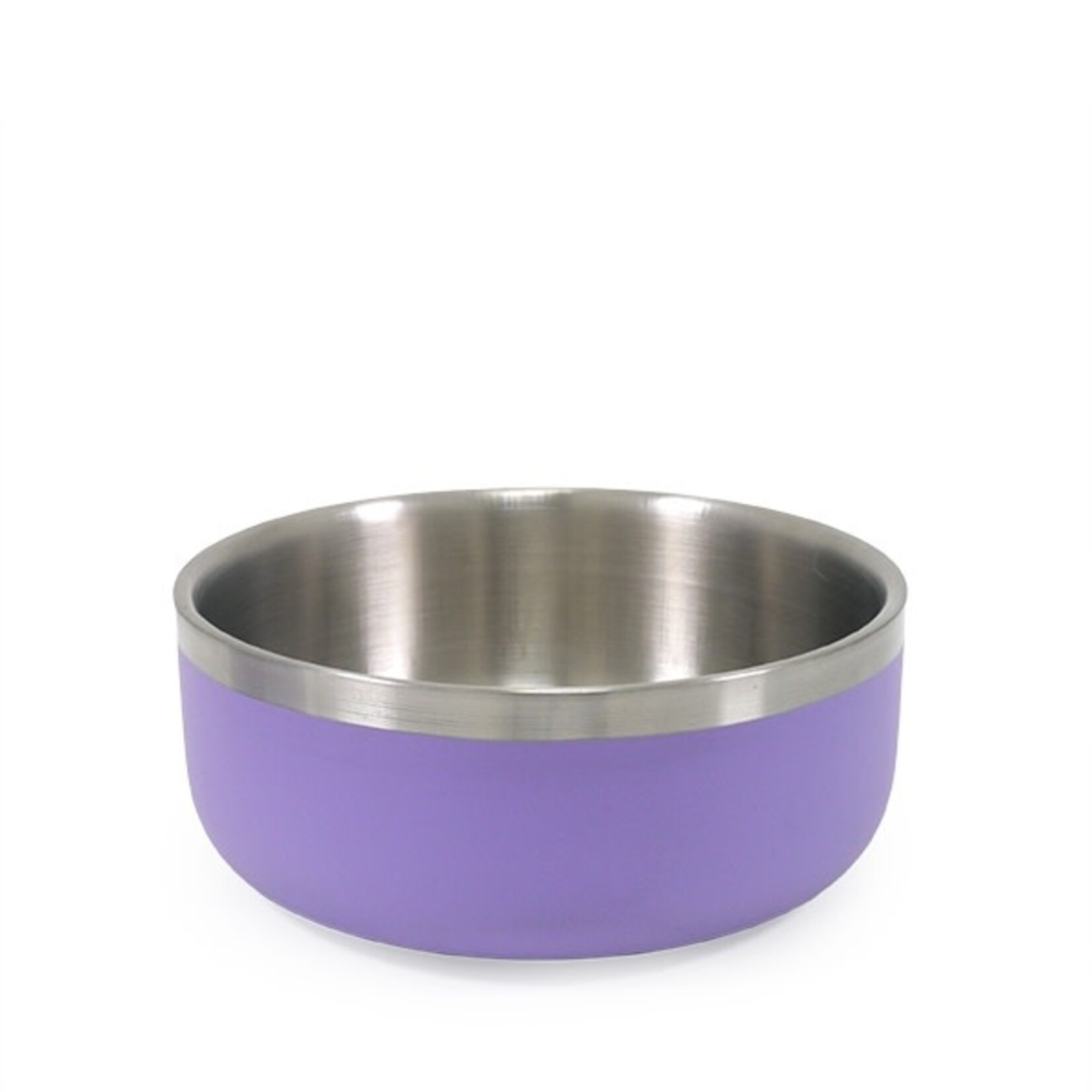 Rosewood Double Wall Stainless Steel Premium Pet Bowl in Lilac