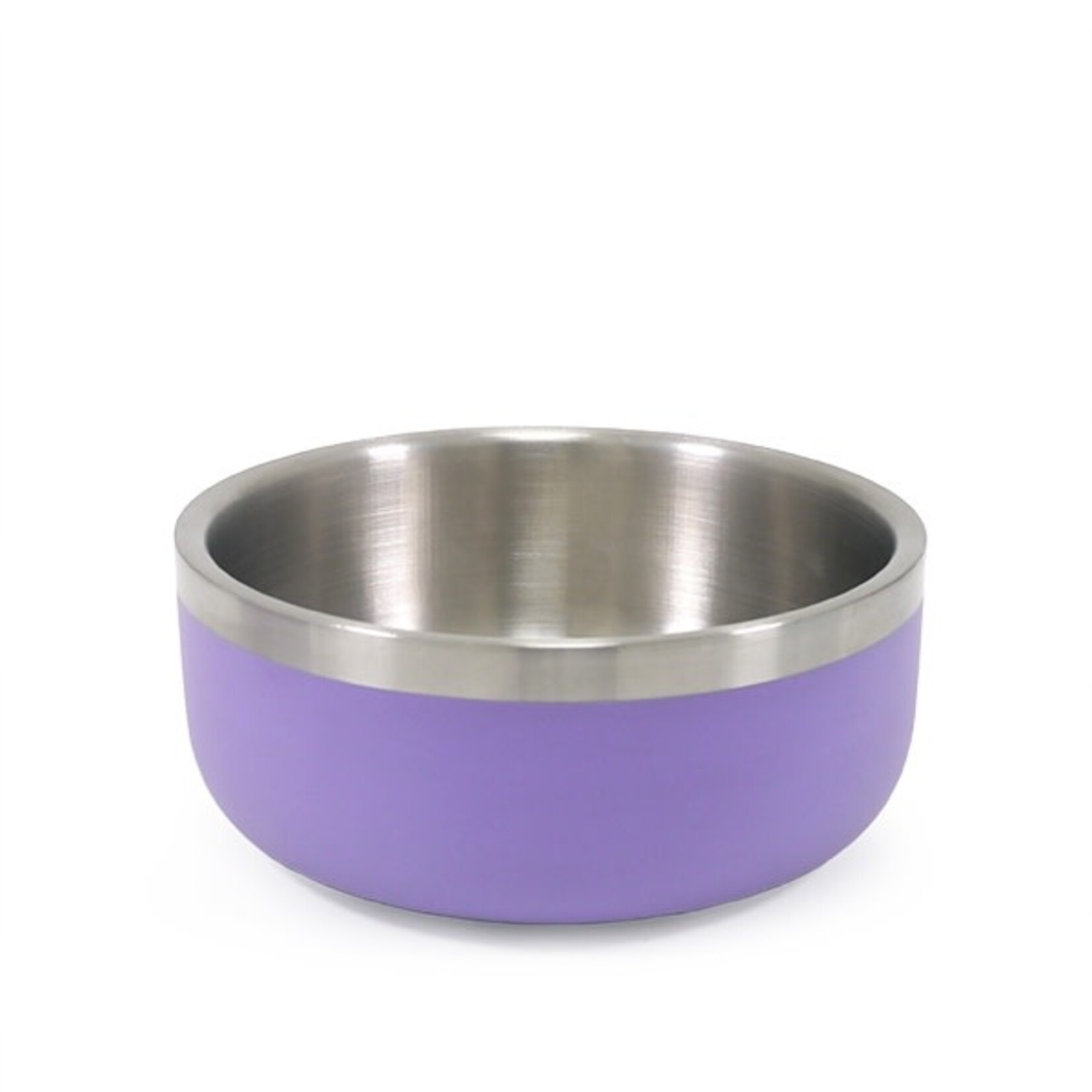 Rosewood Double Wall Stainless Steel Premium Pet Bowl in Lilac