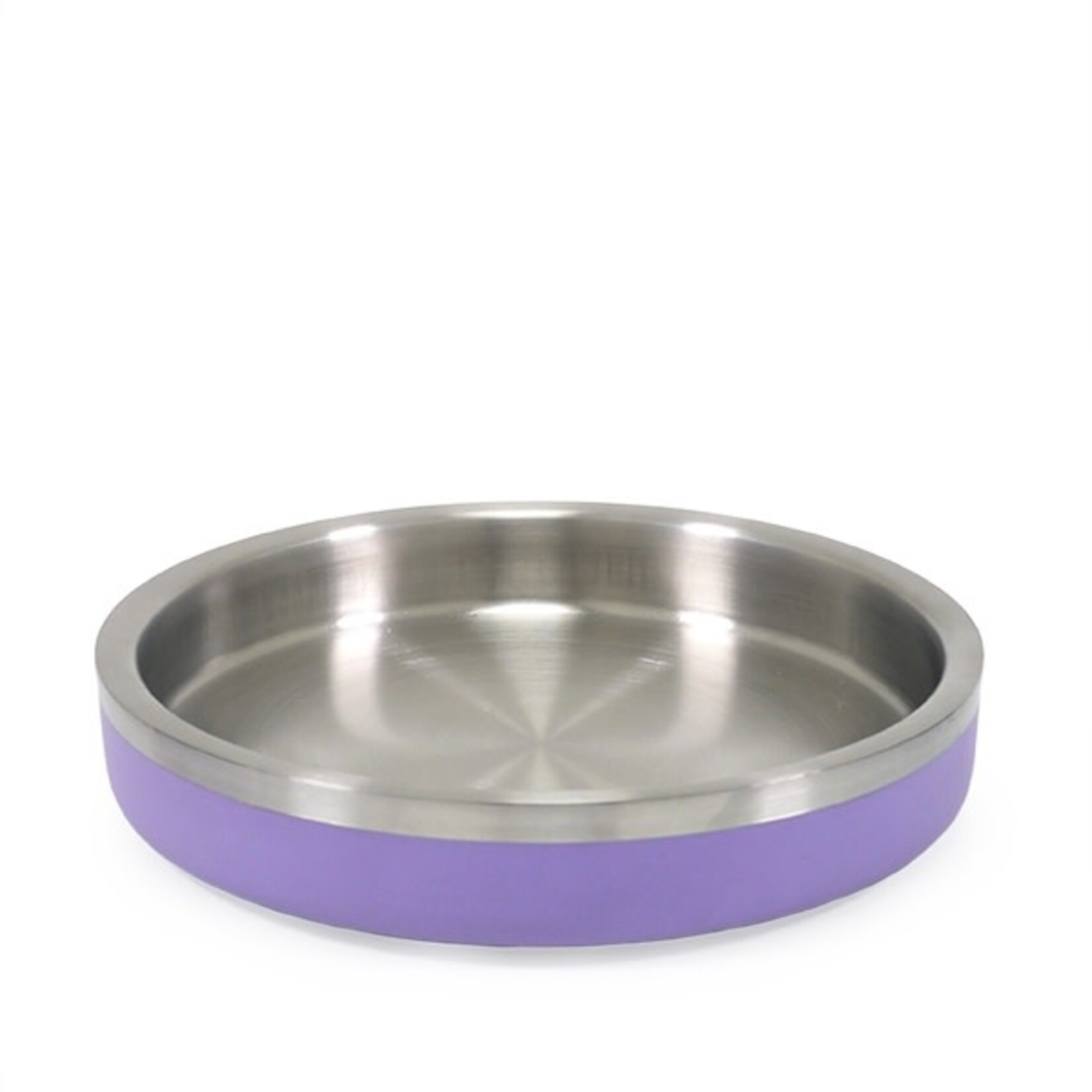 Rosewood Double Wall Stainless Steel Premium Shallow Pet Bowl, 480ml