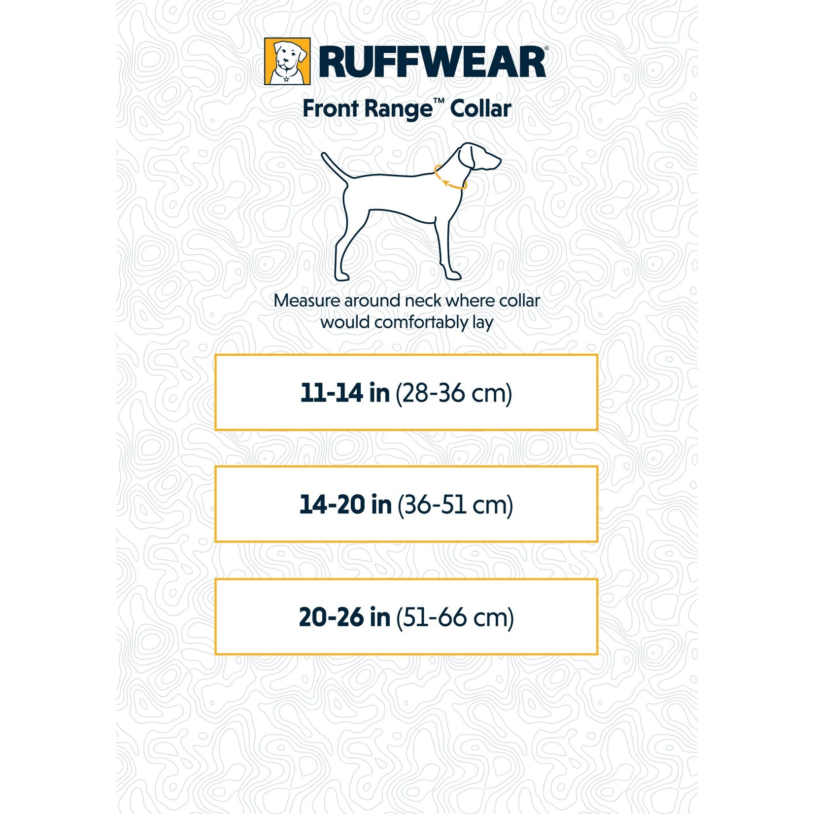 Ruffwear Front Range Dog Collar, Blue Pool