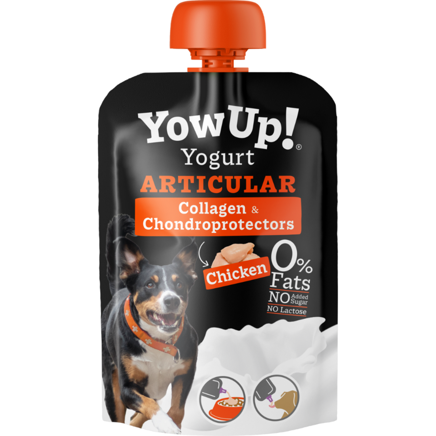 YowUp! Dog Yogurt Articular Collagen & Chondroprotectors Pouch with Chicken, 115g