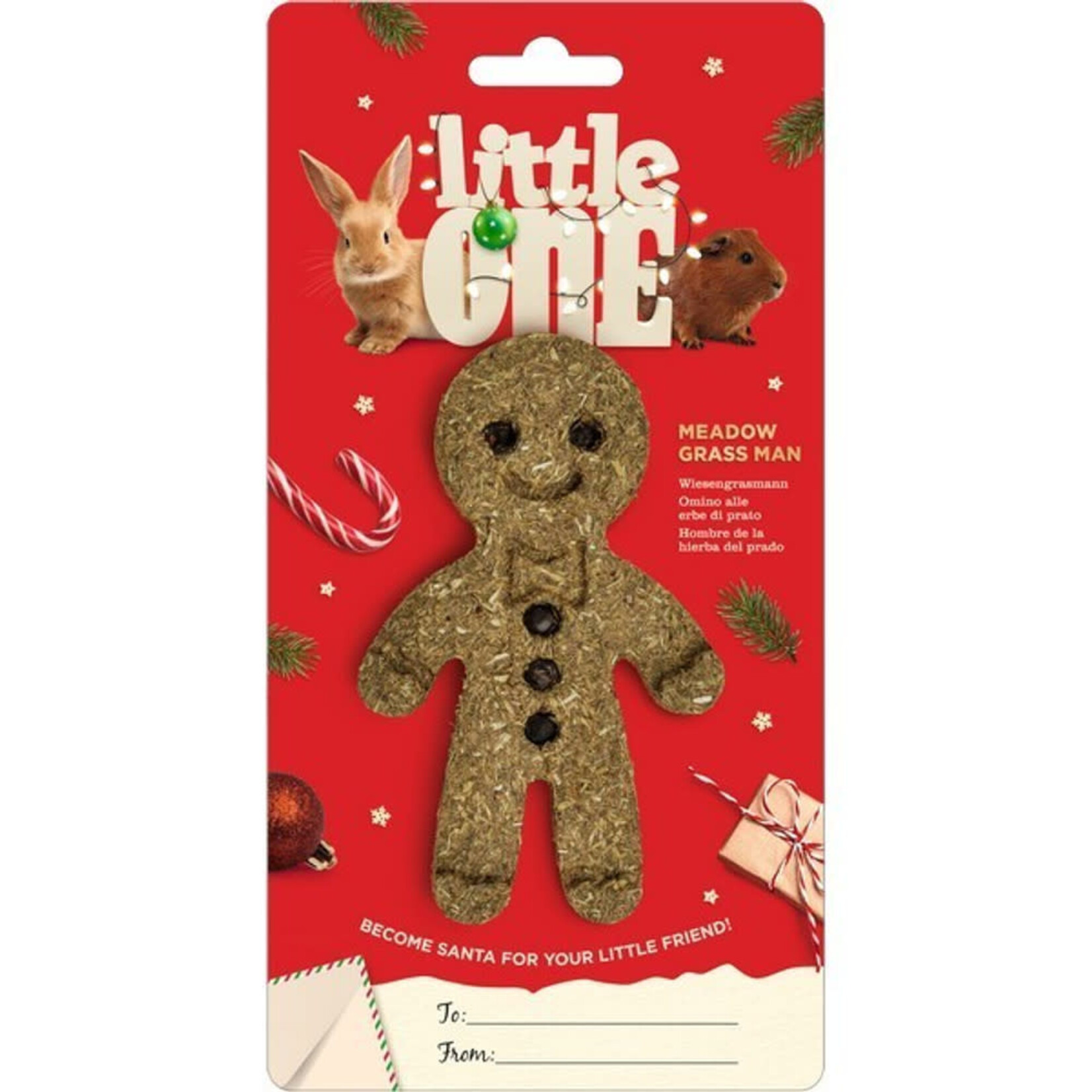 Little One Meadow Grass Man Christmas Small Animal Treat Toy, 65g