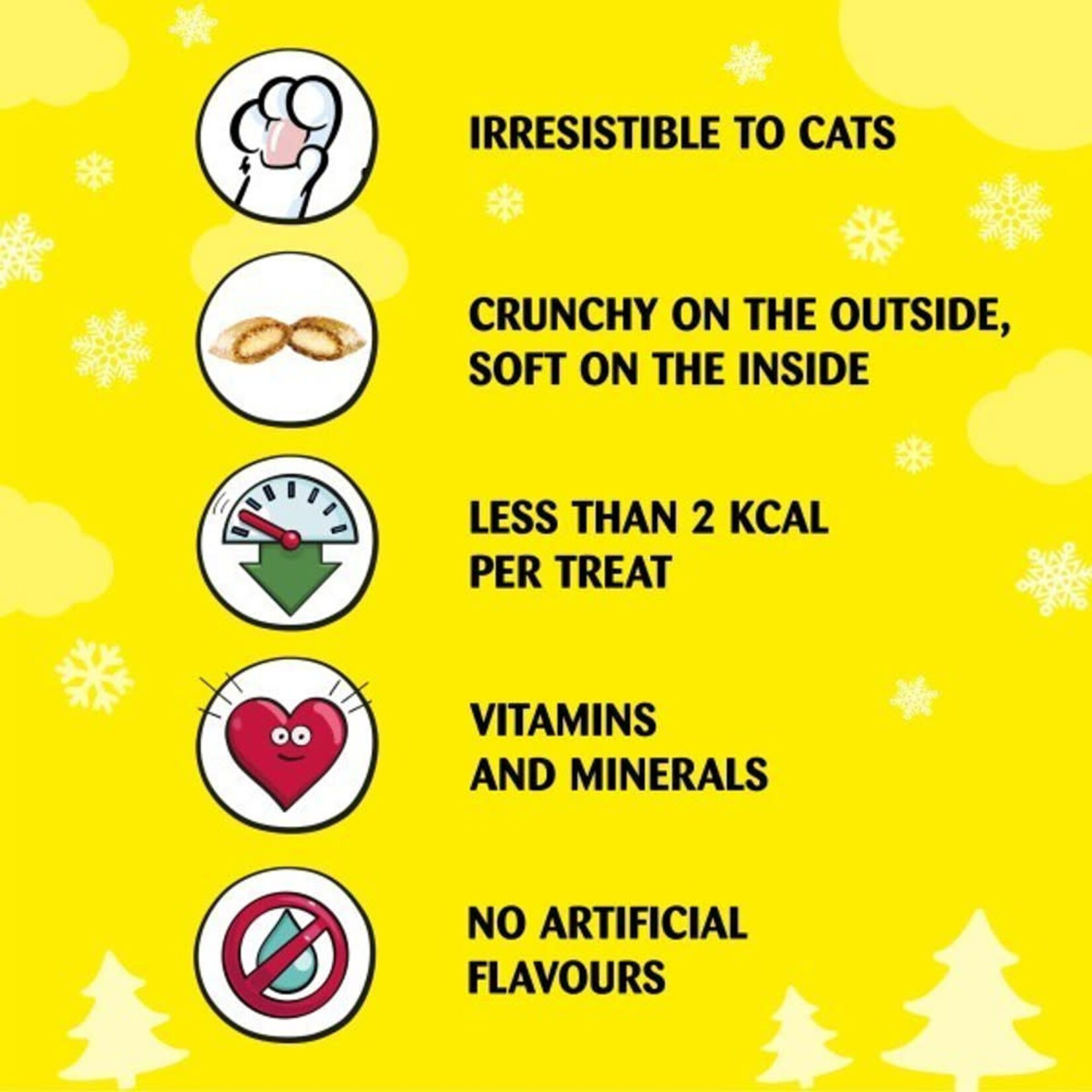 Dreamies Christmas Mix Turkey & Salmon Cat Treats, 60g