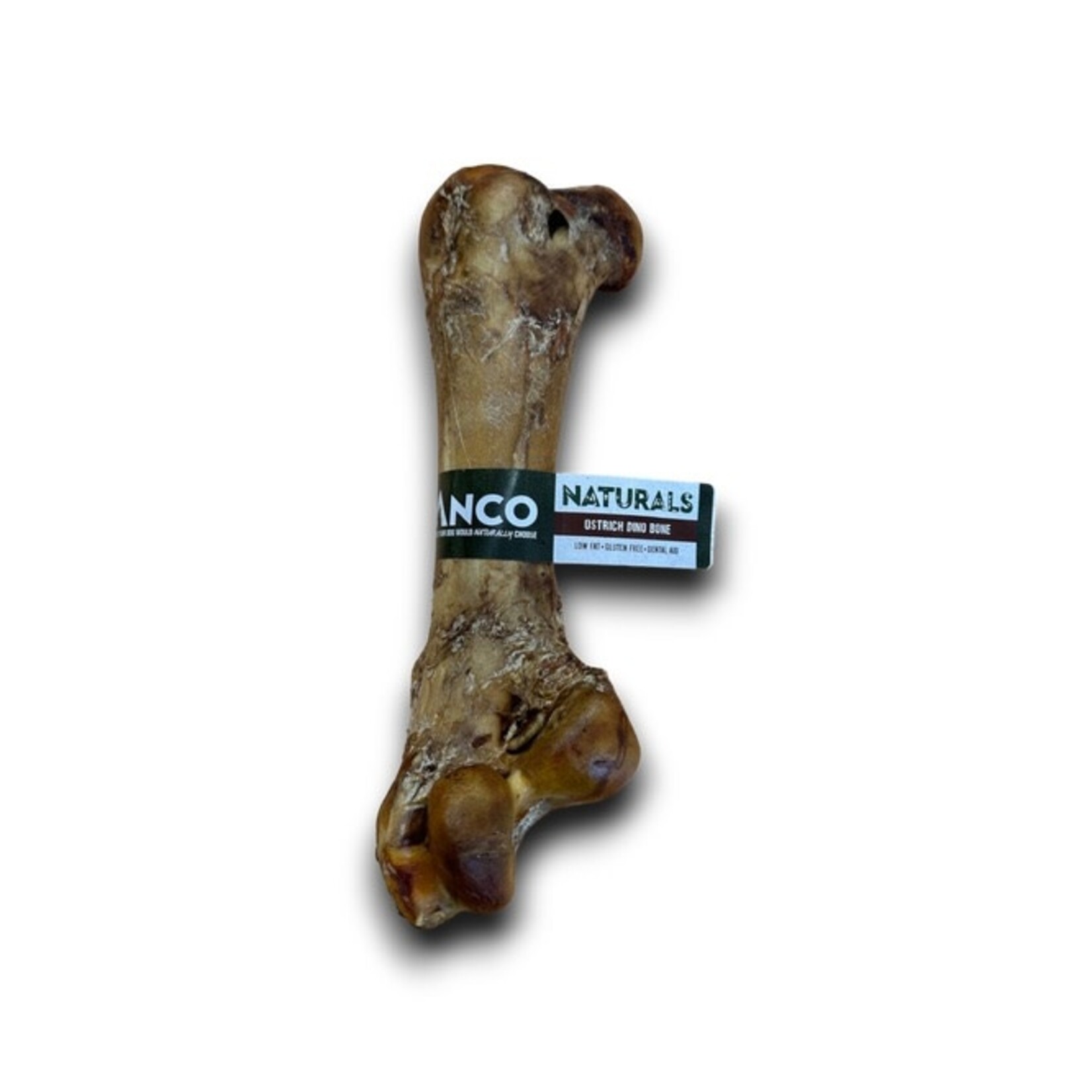 Anco Naturals Ostrich Dino Bone Dog Chew