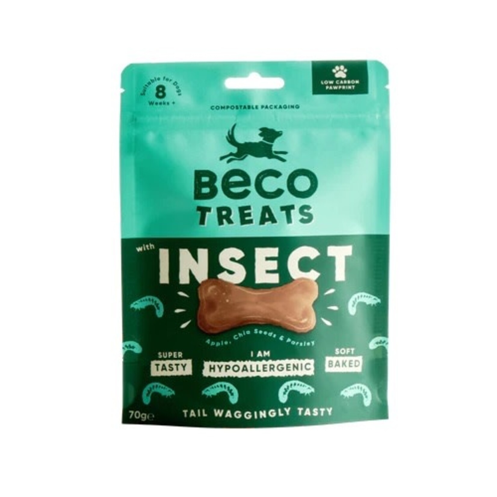 Beco Hypoallergenic Dog Treats with Insects, 70g