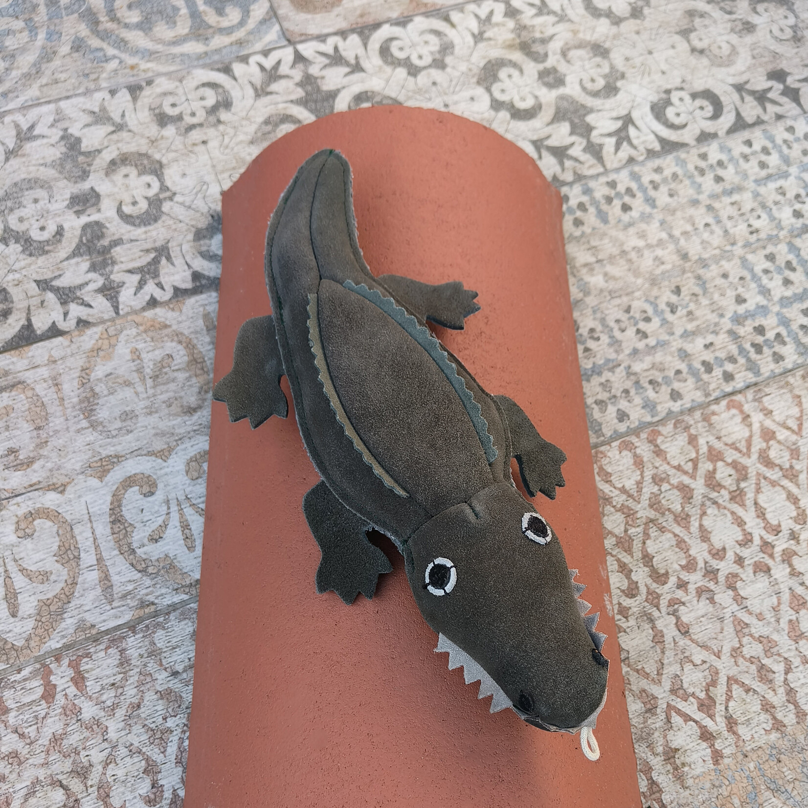 Green and Wild's Colin the Crocodile Eco Dog Toy