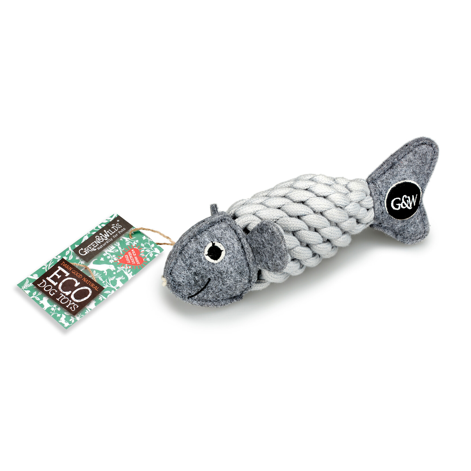 Green and Wild's Roger the Ropefish Eco Dog Toy