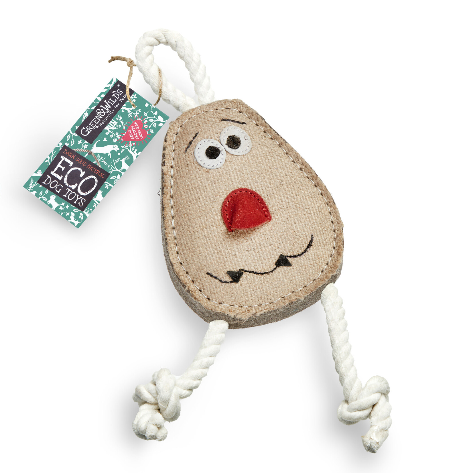 Green and Wild's Spud Nik Eco Dog Toy