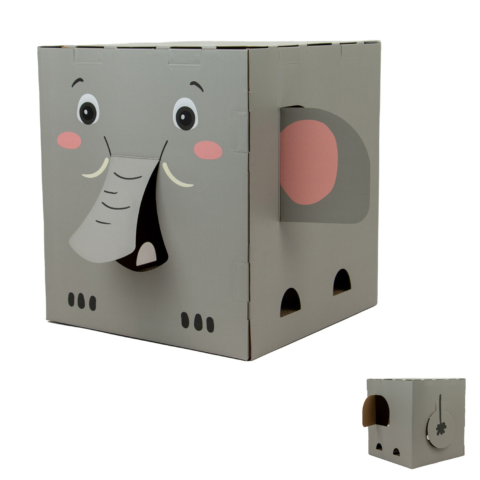 Ancol Elephant Catnip Scratcher Box